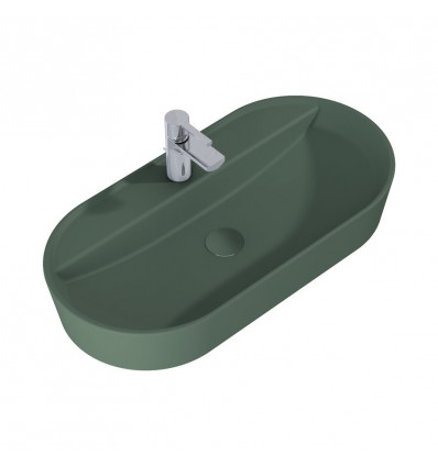 Umywalka ceramiczna nablatowa 82 Babette forest green matt Elita (RE040820017010)