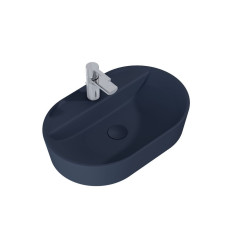 Umywalka ceramiczna nablatowa 62 Babette navy blue matt Elita (RE040620017030)