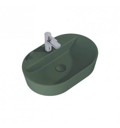 Umywalka ceramiczna nablatowa 62 Babette forest green matt Elita (RE040620017010)
