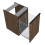 Komoda 40 z koszem cargo Look Orzech Lincoln Elita (RE080402027060)