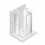 Kabina przyścienna 80x80 Prime New Trendy (K-0897)