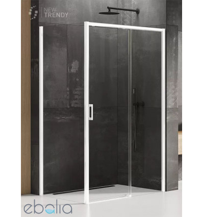Kabina prostokątna 100x70 Prime White New Trendy (D-0401A/D-0218B)