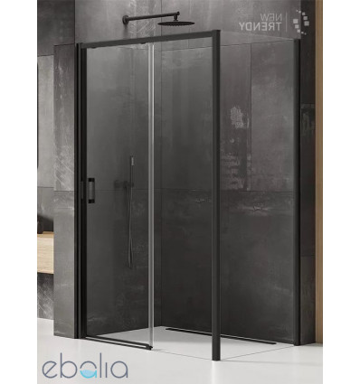 Kabina prostokątna 100x70 Prime Black New Trendy (K-1304)