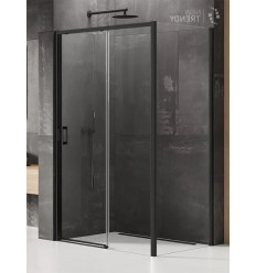 Kabina prostokątna 100x70 Prime Black New Trendy (K-1304)