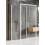 Kabina przyścienna 100x70 Prime White New Trendy (K-1032)