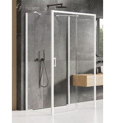 Kabina przyścienna 100x70 Prime White New Trendy (K-1032)