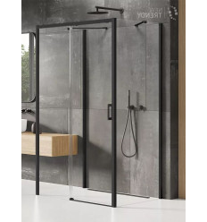 Kabina przyścienna 100x70 Prime Black New Trendy (K-0908)