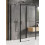 Kabina przyścienna 100x70 Prime Black New Trendy (K-0936)