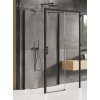 Kabina przyścienna 100x70 Prime Black New Trendy (K-0936)
