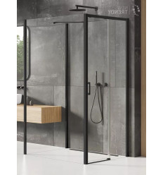 Kabina przyścienna 100x90 Prime Black New Trendy (K-0966)