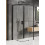 Kabina przyścienna 80x80 Prime Black New Trendy (K-0993)
