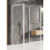 Kabina przyścienna 100x90 Prime White New Trendy (K-1062)
