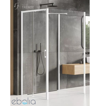 Kabina przyścienna 100x90 Prime White New Trendy (K-1062)