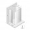 Kabina przyścienna 100x90 Prime White New Trendy (K-1062)