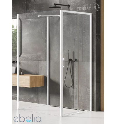 Kabina przyścienna 100x90 Prime White New Trendy (K-1062)