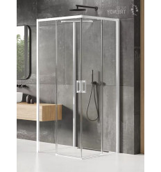 Kabina przyścienna 80x80 Prime White New Trendy (K-1089)