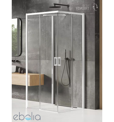 Kabina przyścienna 80x80 Prime White New Trendy (K-1089)