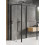 Kabina przyścienna 100x90 Prime Black New Trendy (K-1346)