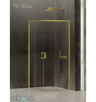 Kabina kwadratowa 70x70 Prime Light Gold New Trendy (D-0414A/D-0415A)