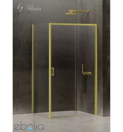 Kabina prostokątna 100x70 Prime Light Gold New Trendy (D-0420A/D-0222B)