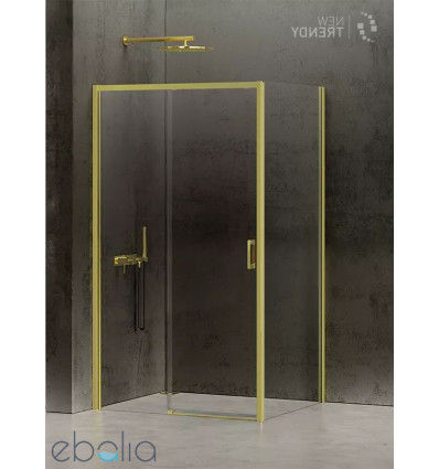 Kabina prostokątna 100x70 Prime Light Gold New Trendy (D-0420A/D-0222B)