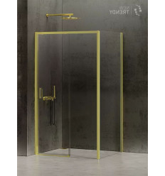 Kabina prostokątna 100x70 Prime Light Gold New Trendy (K-1464)