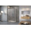 Kabina prysznicowa 100x70 Lewa Idea Black KDS Radaway (10115100-54-01L + 10117070-01-01)