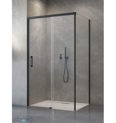 Kabina prysznicowa 100x70 Lewa Idea Black KDS Radaway (10115100-54-01L + 10117070-01-01)
