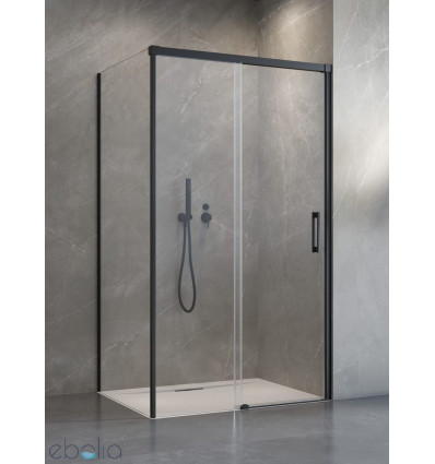 Kabina prysznicowa 100x70 Prawa Idea Black KDS Radaway (10115100-54-01R + 10117070-01-01)