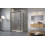 Kabina prysznicowa 100x70 Lewa Idea Black KDS Radaway (10115100-54-01L + 10117070-01-01)