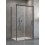 Kabina prysznicowa 100x70 Prawa Idea Black KDS Radaway (10115100-54-01R + 10117070-01-01)