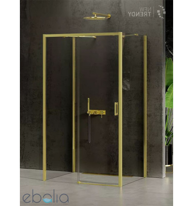 Kabina prostokątna 100x70 Prime Light Gold New Trendy (K-1100)
