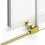 Kabina przyścienna 70x80 Prime Light Gold New Trendy (K-1543)