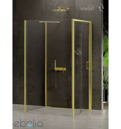 Kabina przyścienna 100x90 Prime Light Gold New Trendy (K-1494)