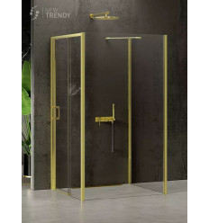 Kabina przyścienna 100x90 Prime Light Gold New Trendy (K-1494)