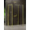 Kabina przyścienna 100x90 Prime Light Gold New Trendy (K-1494)