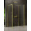 Kabina przyścienna 100x90 Prime Light Gold New Trendy (K-1494)