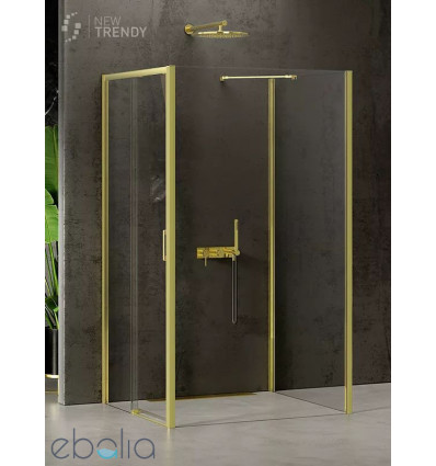 Kabina przyścienna 100x90 Prime Light Gold New Trendy (K-1494)