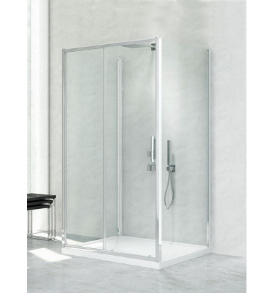 Kabina przyścienna 130x80 New Corrina New Trendy (K-0573)