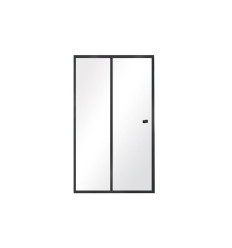Drzwi prysznicowe 110 Duo Slide Black Besco (DDSB-110)