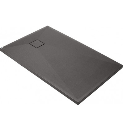 Brodzik granitowy prostokątny 140x80 Correo antracyt Deante (KQR T48B)