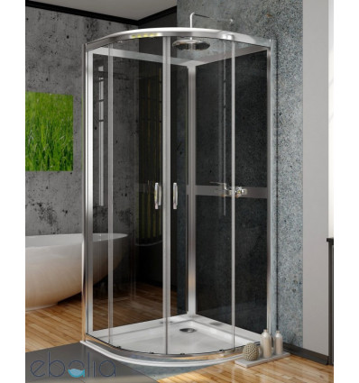 Kabina półokrągła czterościenna 90x90 Premium Plus A + 2S Radaway (30403-01-05N + 33433-01-05N)