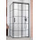 Kabina prysznicowa 100x70 Idea Black KDJ Factory Radaway (387040-54-55R + 387048-54-55L)
