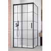 Kabina prysznicowa 100x70 Idea Black KDJ Factory Radaway (387040-54-55L + 387048-54-55R)