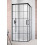 Kabina prysznicowa 80x80 Idea Black KDD Factory Radaway (387061-54-55L + 387061-54-55R)