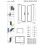 Drzwi prysznicowe 100 Idea Black DWJ Factory Radaway (387014-54-55L)