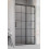 Drzwi prysznicowe 100 Prawe Idea Black DWJ Factory Radaway (387014-54-55R)