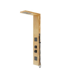 Panel prysznicowy bambusowy z termostatem Basti Corsan (B002TBL)