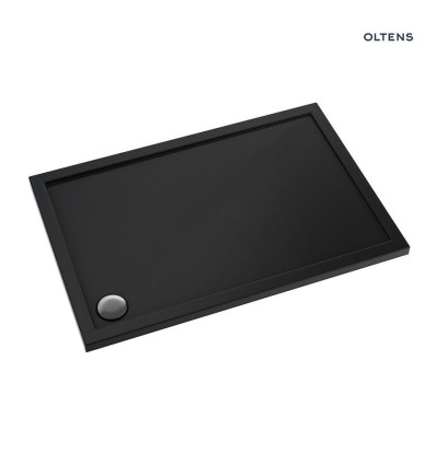 Brodzik 100x90 cm prostokątny akrylowy czarny mat Superior Oltens (15005300)