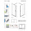 Drzwi wnękowe 90 Prawe Furo Black DWJ RH Radaway (10107442-54-01RU + 10110460-01-01)